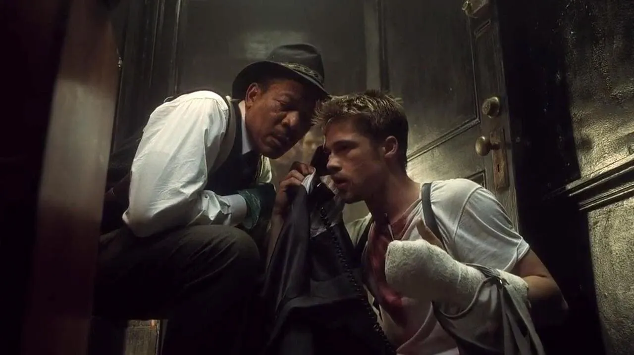 Brad Pitt y Morgan Freeman