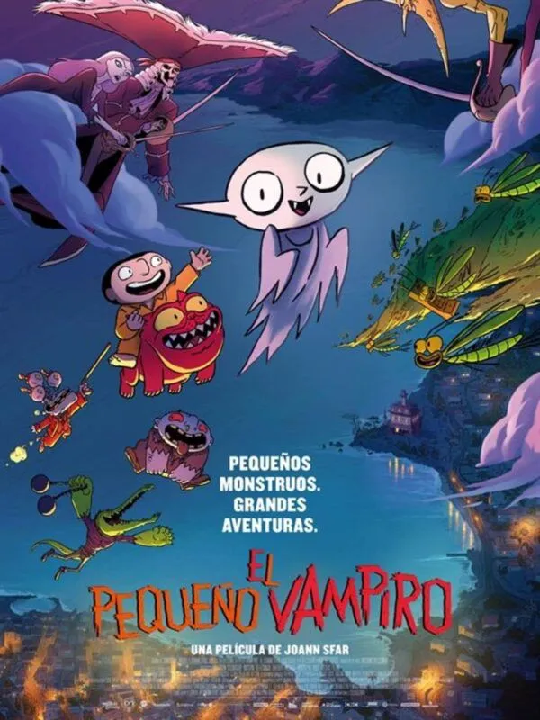 Cartel de la película de animación El pequeño vampiro (2020)