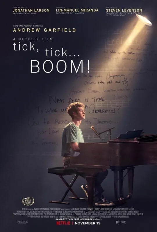Cartel de Tick, Tick... Boom! (Netflix)