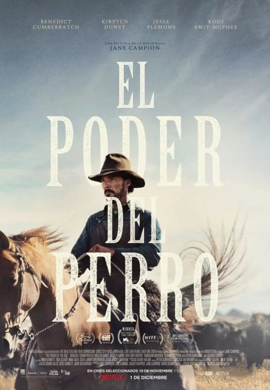 Cartel de la película El poder del perro de Netflix