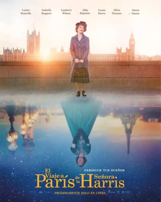 Cartel de la película El viaje a París de la Señora Harris