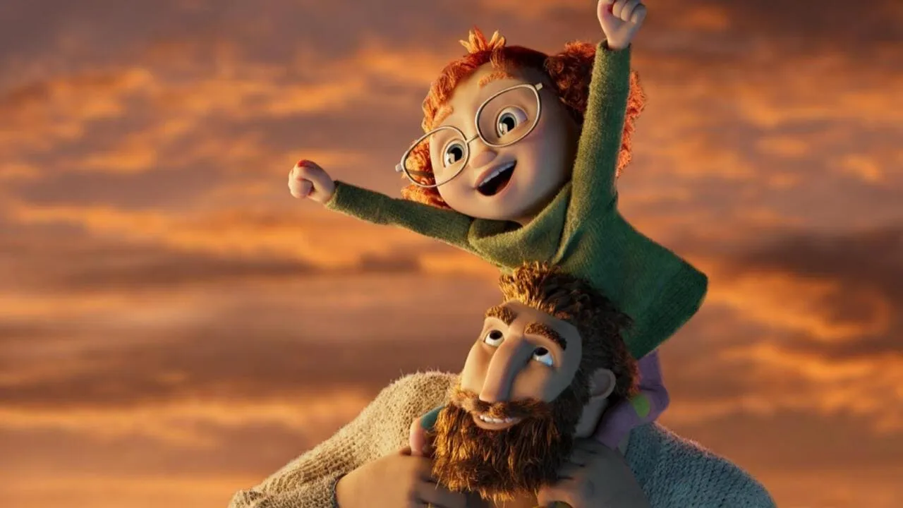 Padre e hija en Una familia de superhéroes (2023)