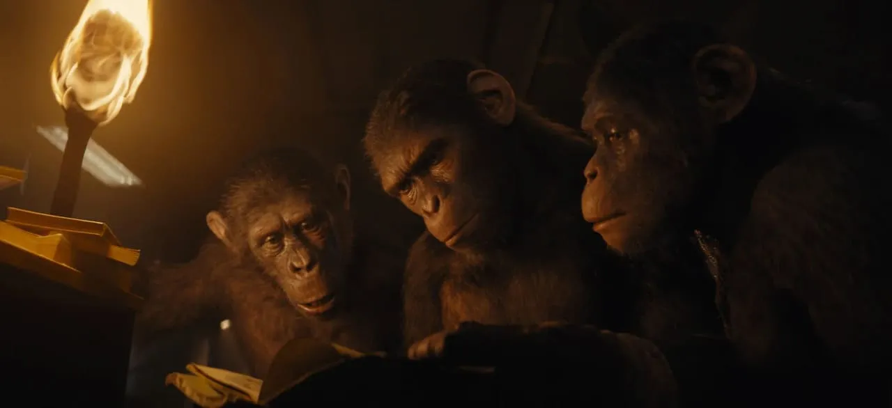 Escena película El reino del planeta de los simios