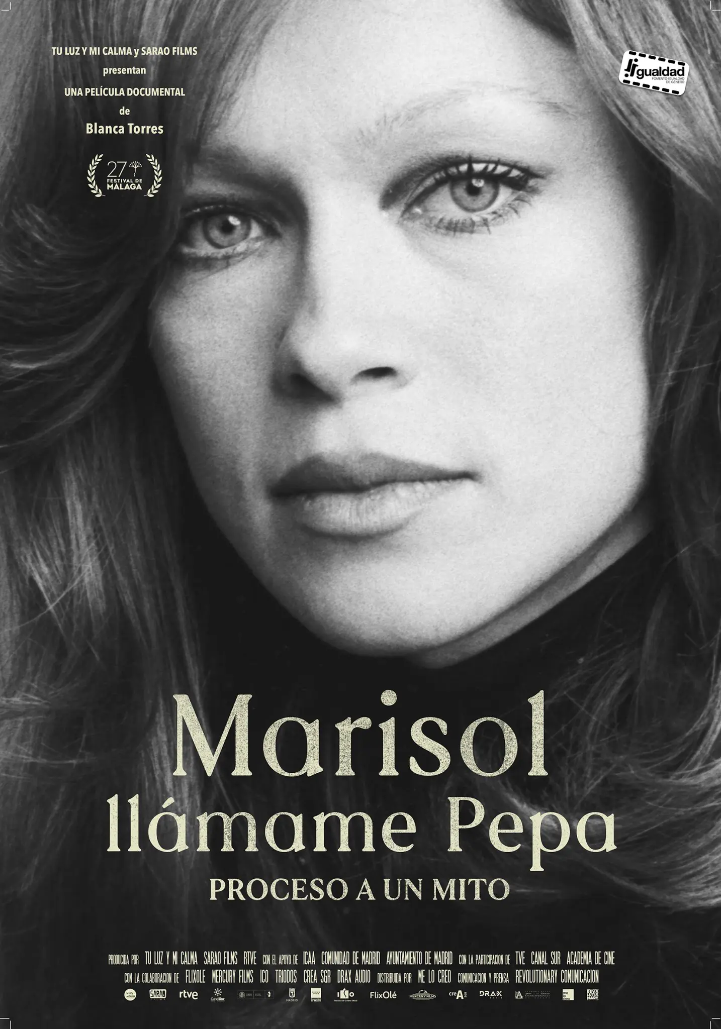 Cartel de documental de Marisol, llámame Pepa